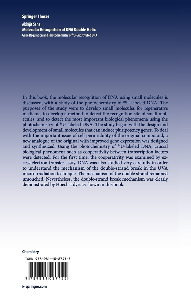 Molecular Recognition of DNA Double Helix