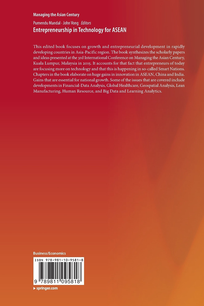 Entrepreneurship in Technology for ASEAN