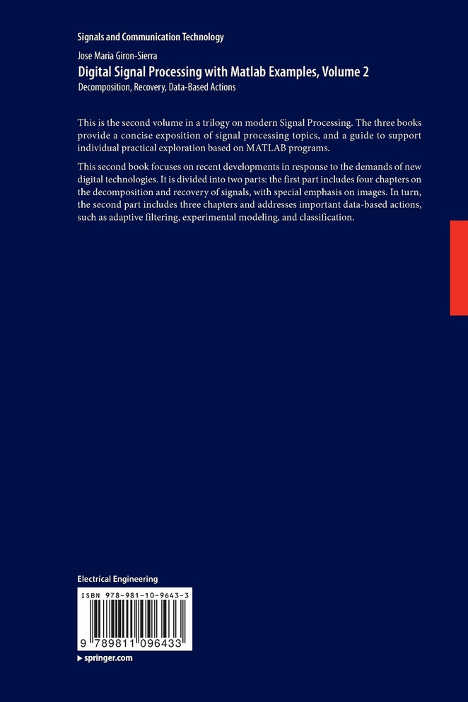 Digital Signal Processing with Matlab Examples, Volume 2