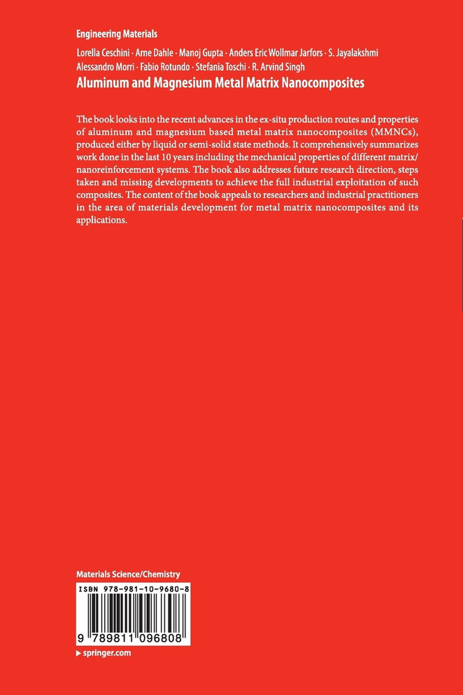 Aluminum and Magnesium Metal Matrix Nanocomposites