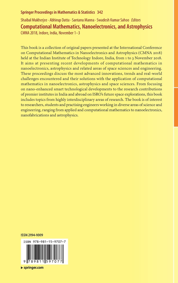 Computational Mathematics, Nanoelectronics, and Astrophysics