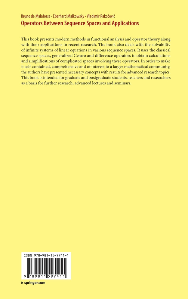 Operators Between Sequence Spaces and Applications