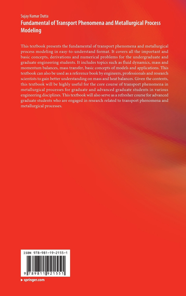 Fundamental of Transport Phenomena and Metallurgical Process Modeling