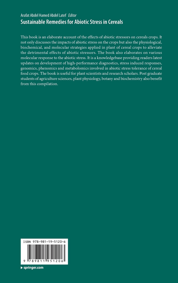 Sustainable Remedies for Abiotic Stress in Cereals