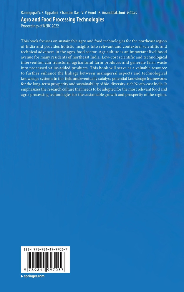 Agro and Food Processing Technologies