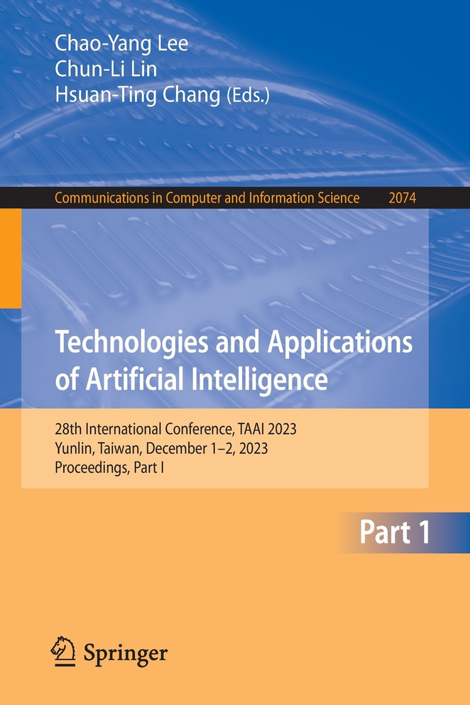 Technologies and Applications of Artificial Intelligence