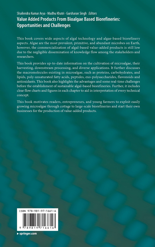 Value Added Products From Bioalgae Based Biorefineries