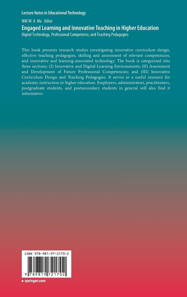 Engaged Learning and Innovative Teaching in Higher Education