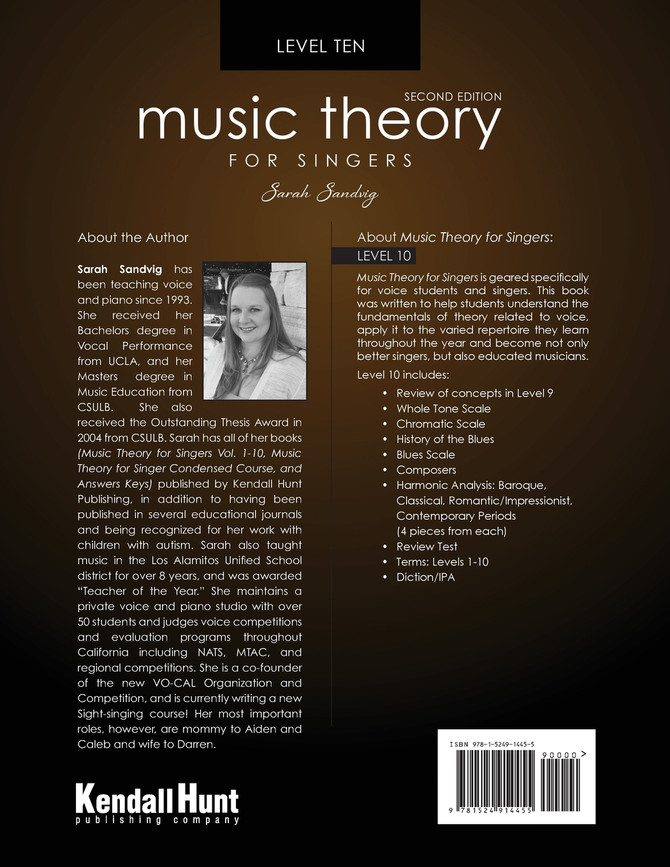 Music Theory for Singers Level 10