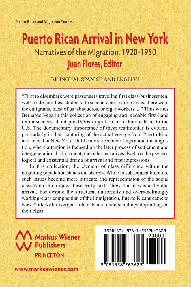 Puerto Rican Arrival in New York