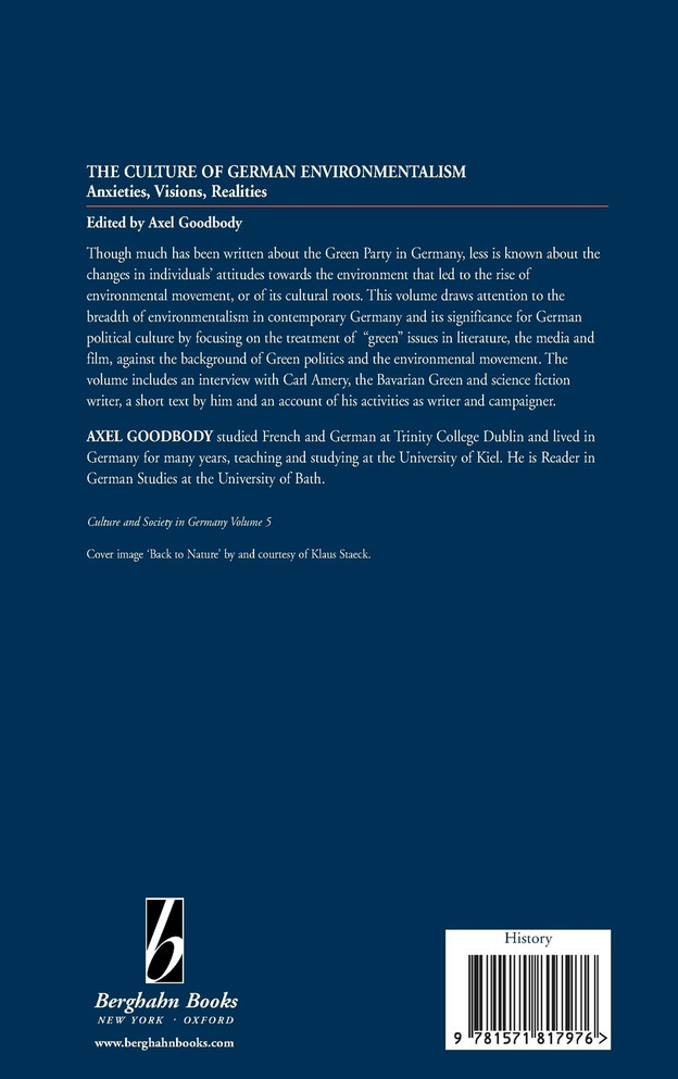 The Culture of German Environmentalism