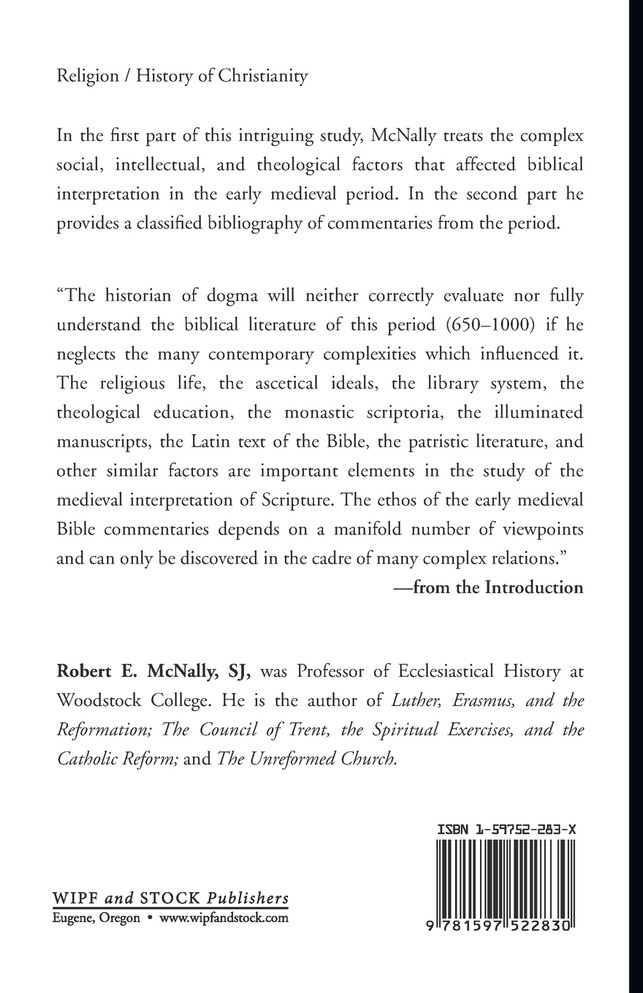 The Bible in the Early Middle Ages