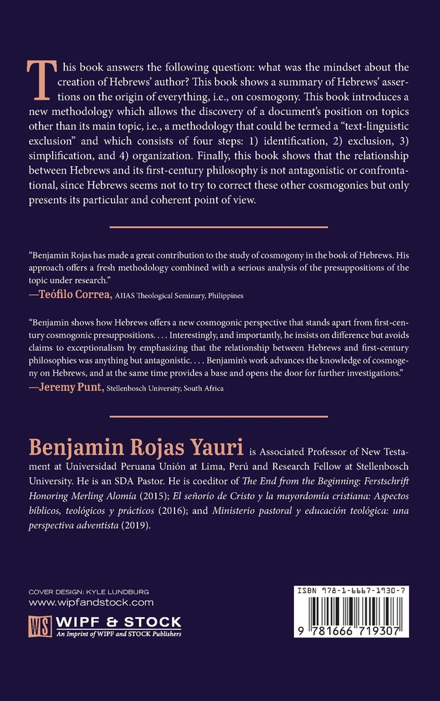 Hebrews' Cosmogonic Presuppositions