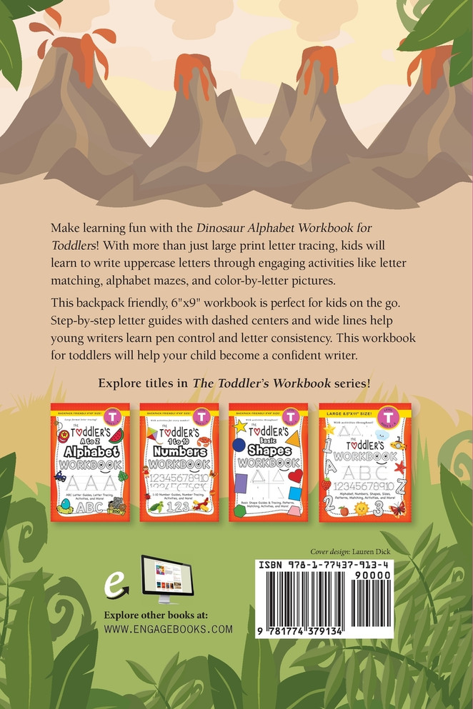 Dinosaur Alphabet Workbook for Toddlers