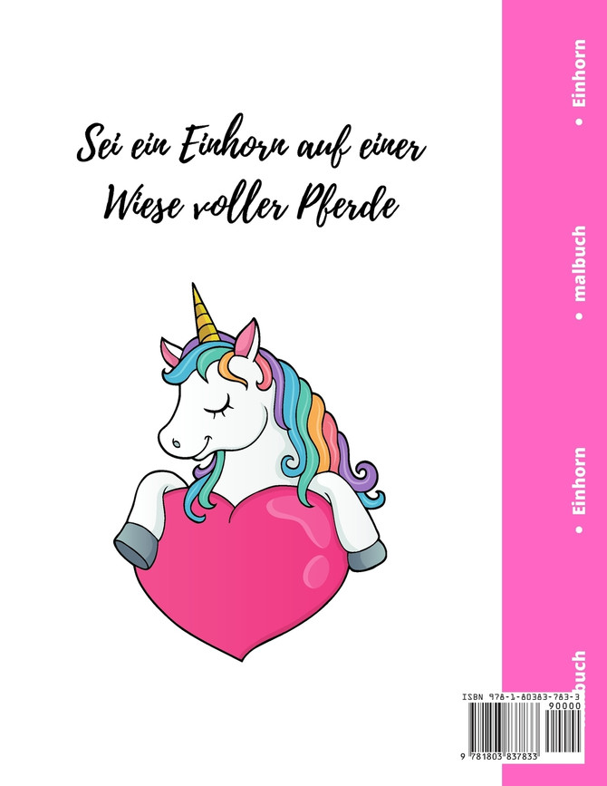 Einhorn Malbuch