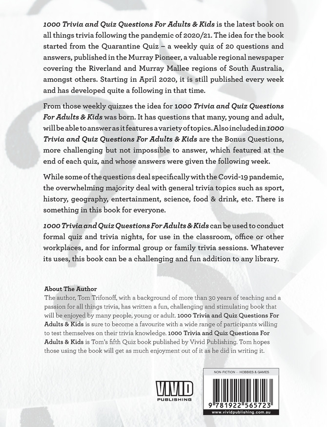 1000 Quiz And Trivia Questions For Adults &amp; Kids