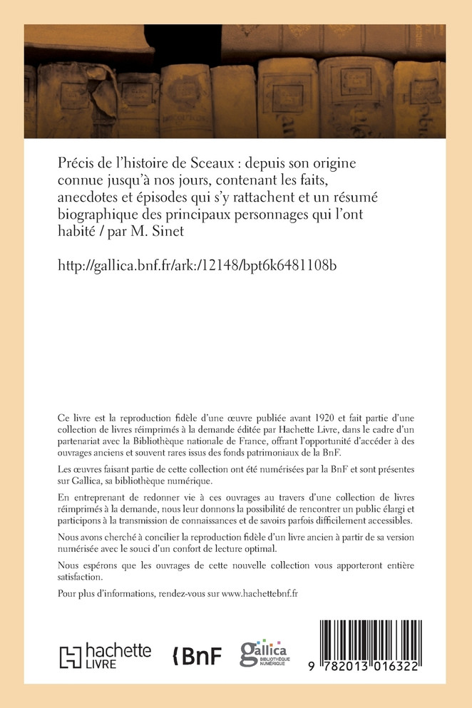Précis de l'histoire de Sceaux