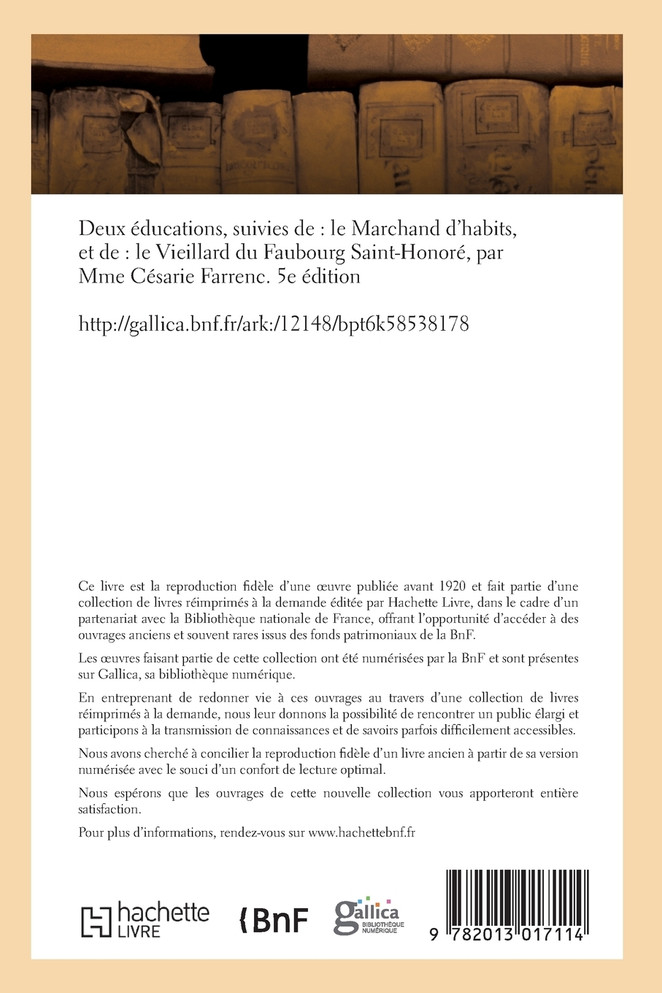 Deux éducations, suivies de