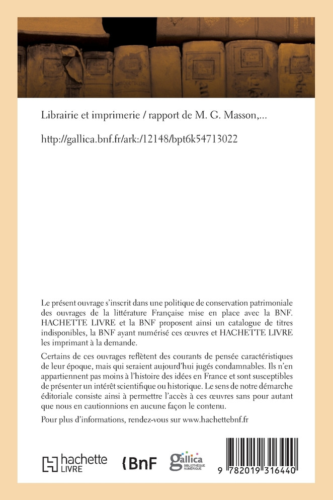 Librairie et imprimerie