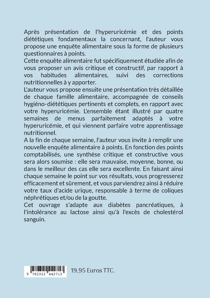 Quelle alimentation pour l'hyperuricémie ?