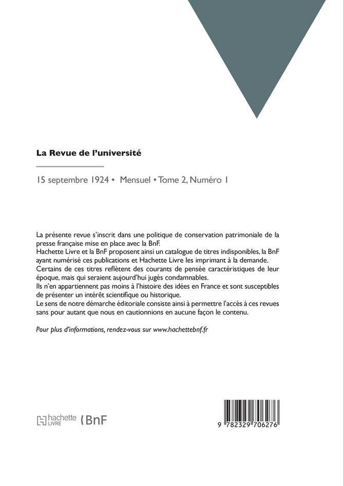 La Revue de l'université