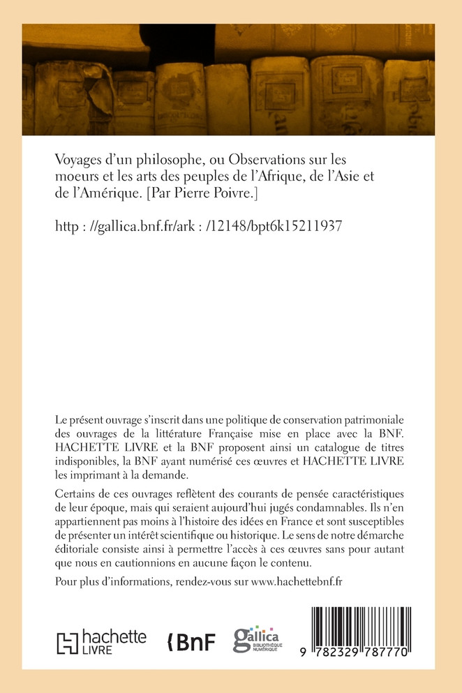 Voyages d'un philosophe