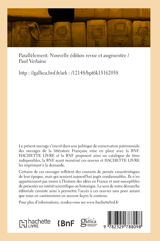 Parallèlement. Nouvelle édition