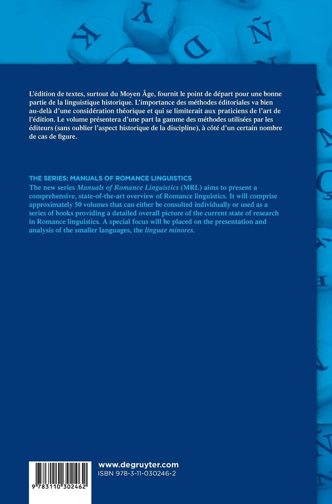 Manuel de la philologie de l'édition