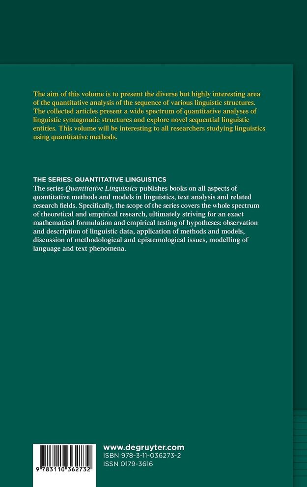 Sequences in Language and Text