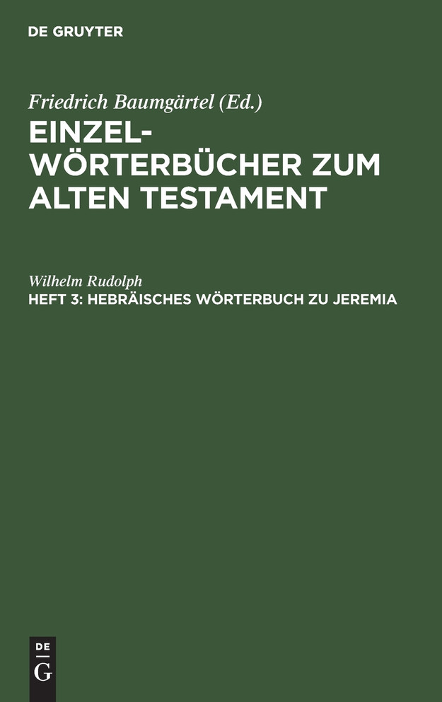 Hebräisches Wörterbuch zu Jeremia