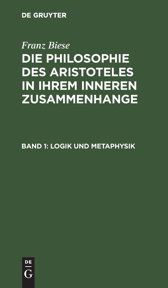 Logik und Metaphysik