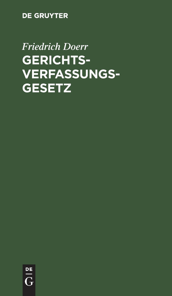 Gerichtsverfassungsgesetz