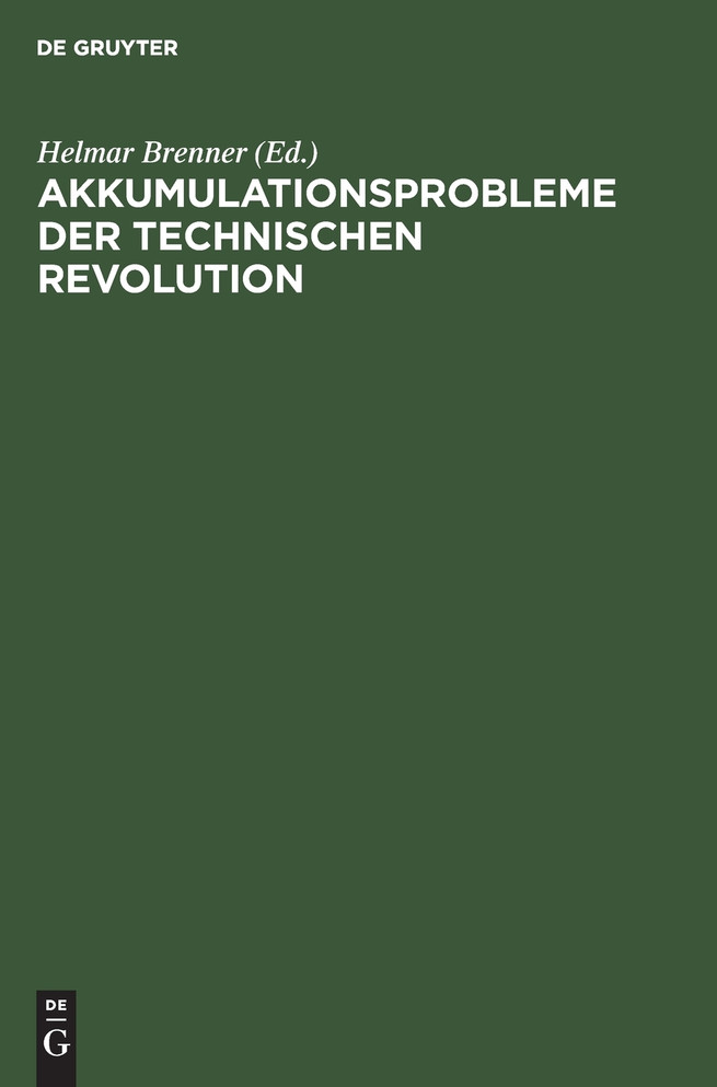 Akkumulationsprobleme der technischen Revolution
