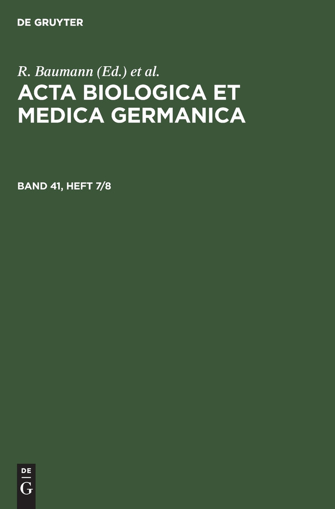 Acta Biologica et Medica Germanica