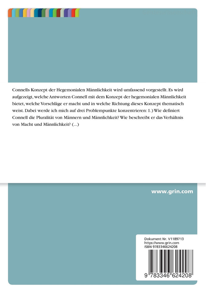 Das Konzept der hegemonialen Männlichkeit