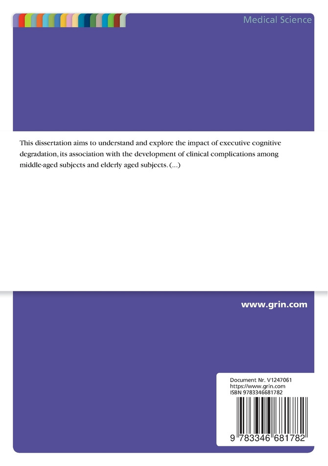 Trends of Executive Cognitive Decline in Cognitive Impaired Middle-Aged and Elderly Aged Subjects