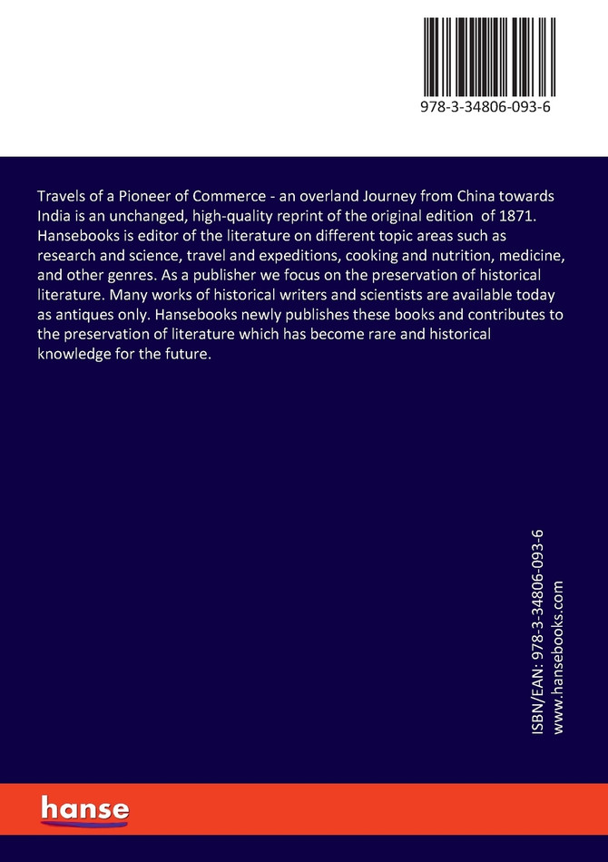 Travels of a Pioneer of Commerce