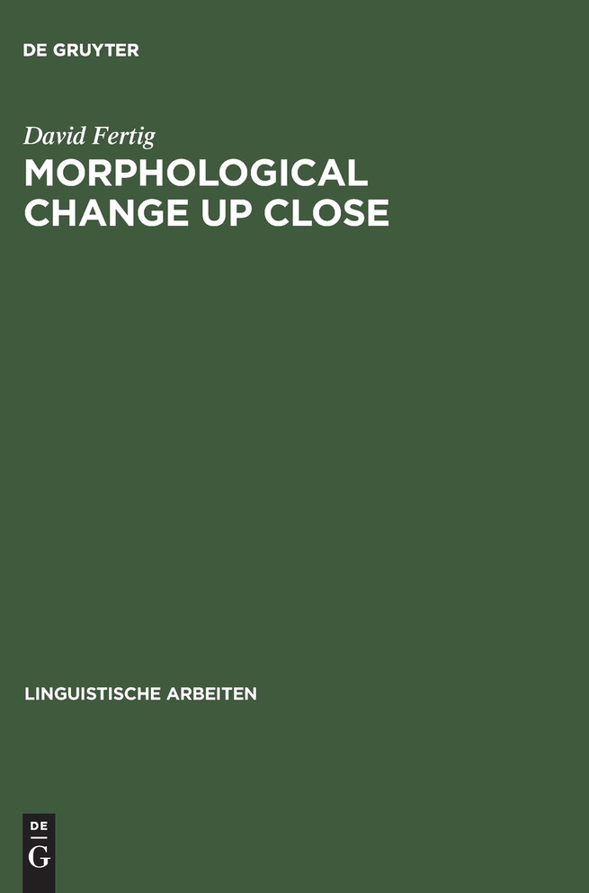 Morphological Change Up Close