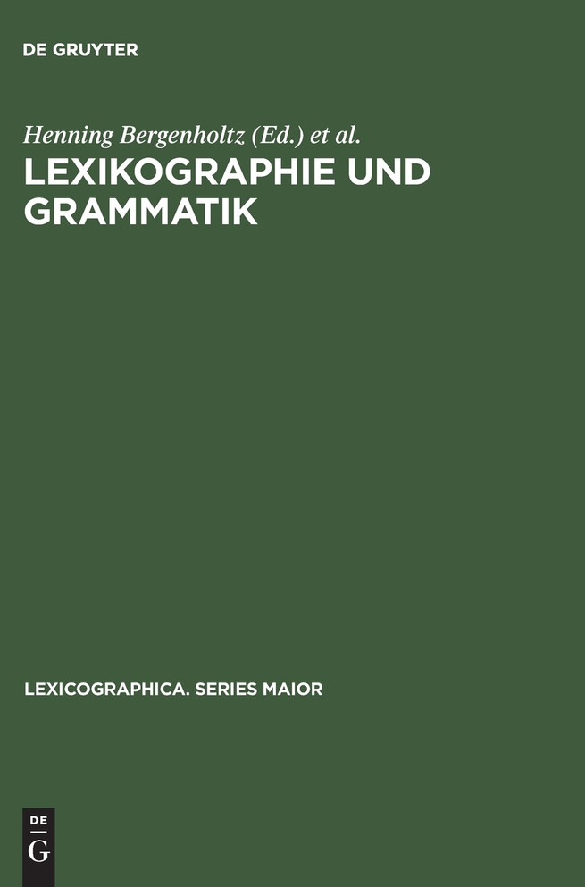 Lexikographie und Grammatik