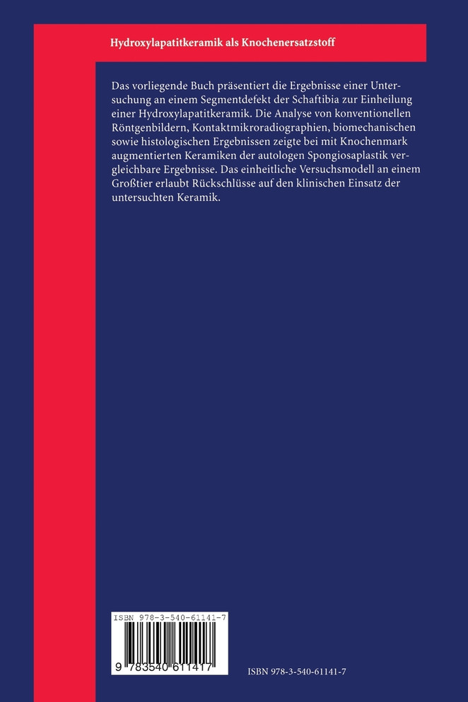 Hydroxylapatitkeramik als Knochenersatzstoff