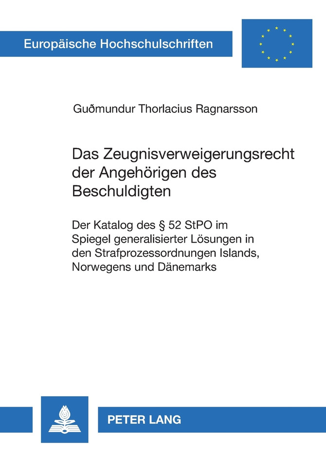 Das Zeugnisverweigerungsrecht der Angehoerigen des Beschuldigten