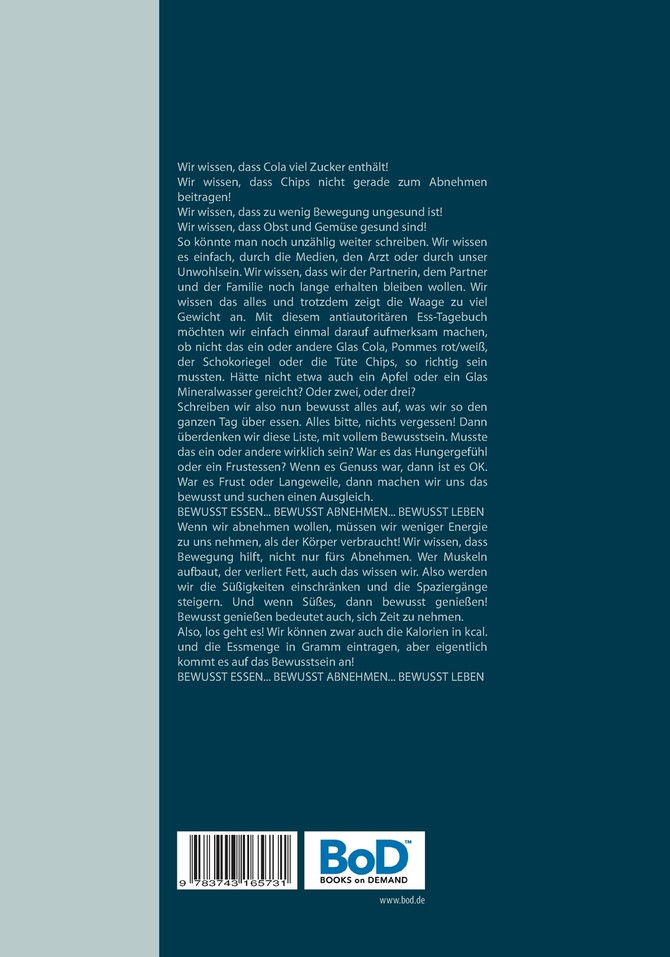 Ess-Tagebuch Diät-Tagebuch Abnehm-Tagebuch