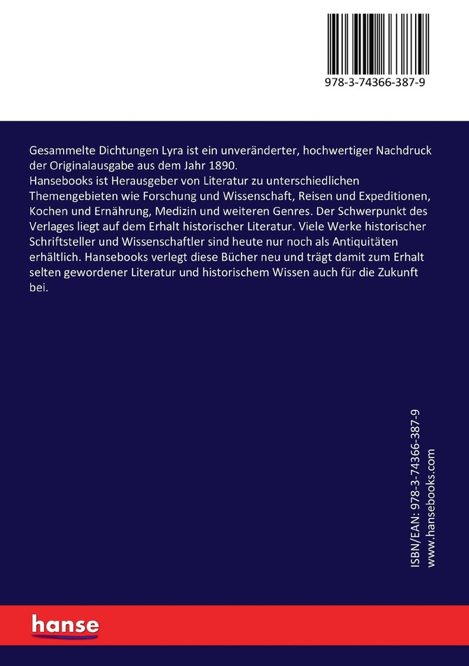 Gesammelte Dichtungen Lyra