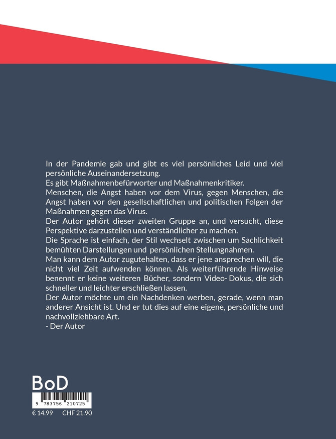 Eines von vielen Büchern über Corona