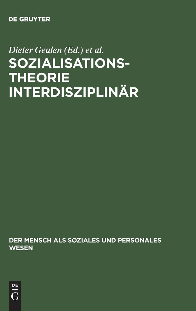 Sozialisationstheorie interdisziplinär