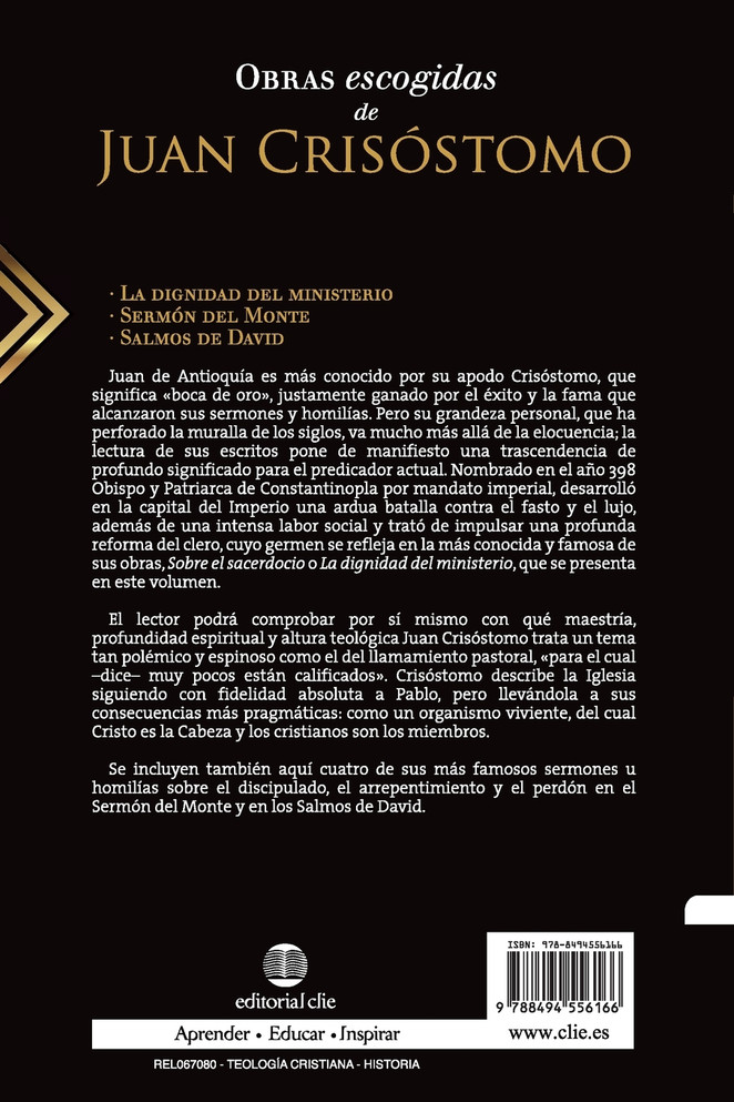 Obras escogidas de Juan Crisóstomo