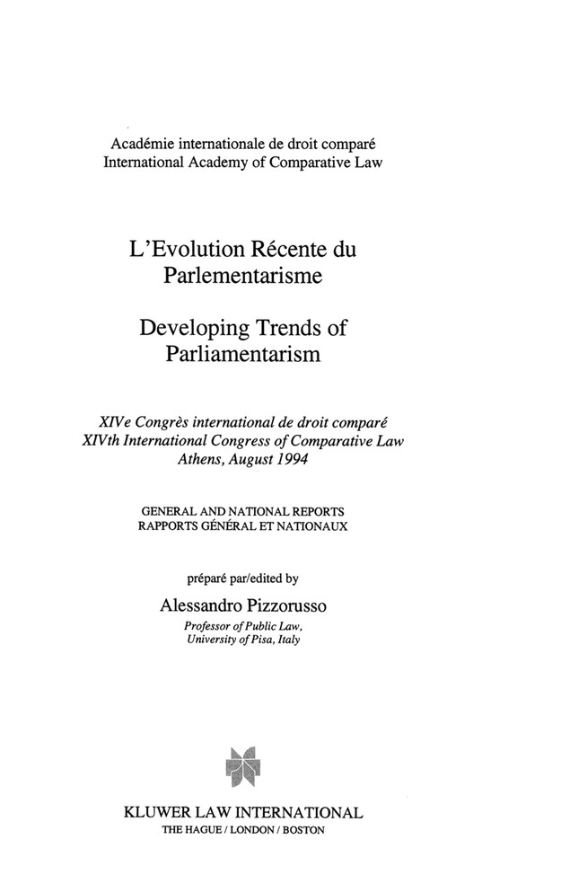 Developing Trends Of Parliamentarism