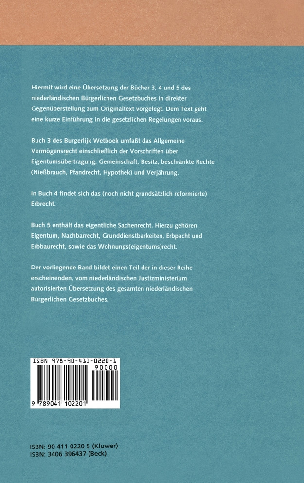 Niederlandisches Burgerliches Gesetzbuch, Buch 3 Allgemeiner Teil