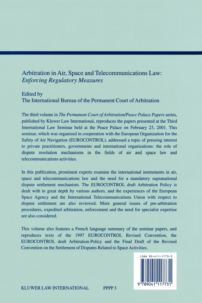 Arbitration in Air, Space and Telecommunications Law