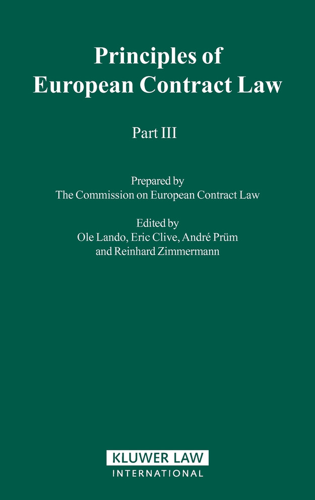 Principles of European Contract Law - Part III
